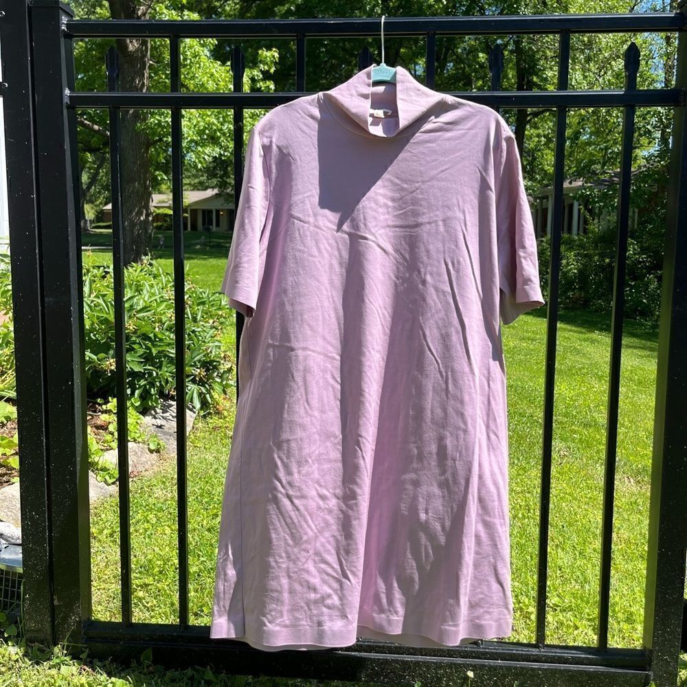 COS Mockneck Short Sleeved Cotton Dress